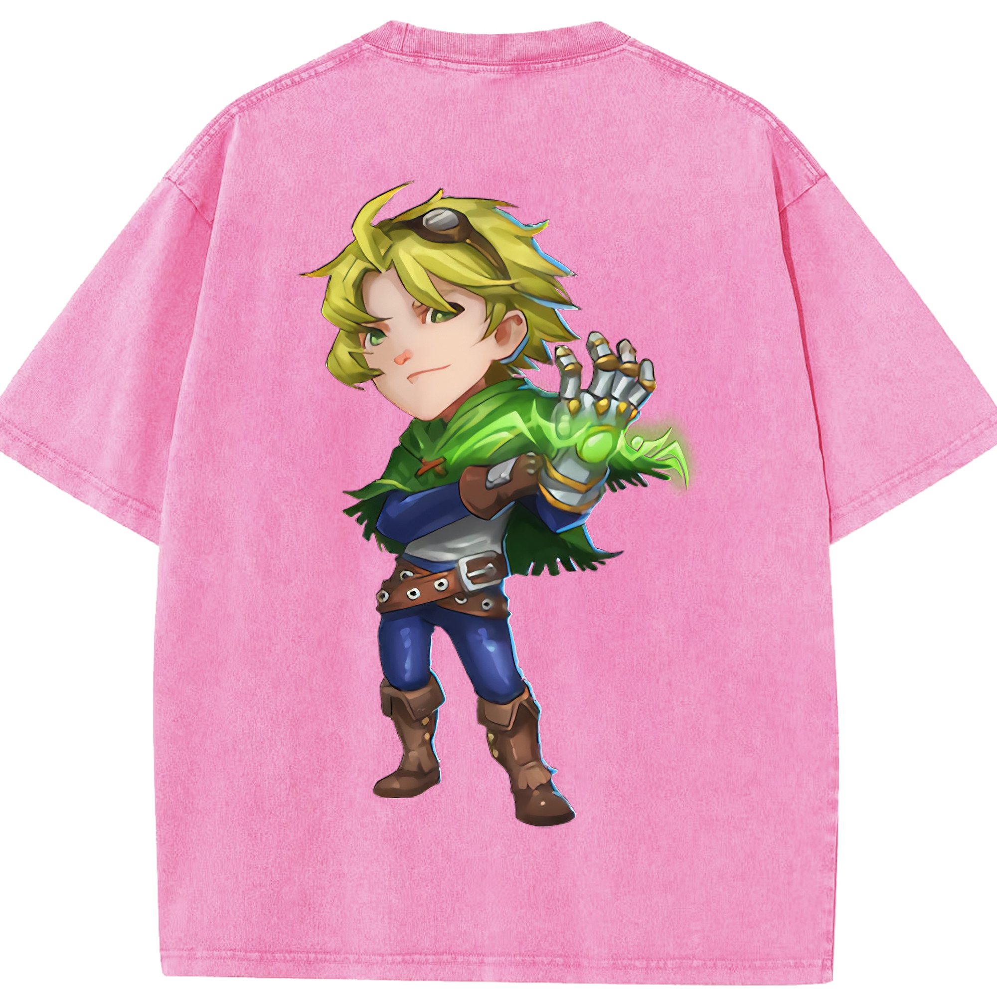 リーグ・オブ・レジェンド League of Legends LOL 綿100% ヴィンテージ風 半袖Tシャツ（背面プリント）